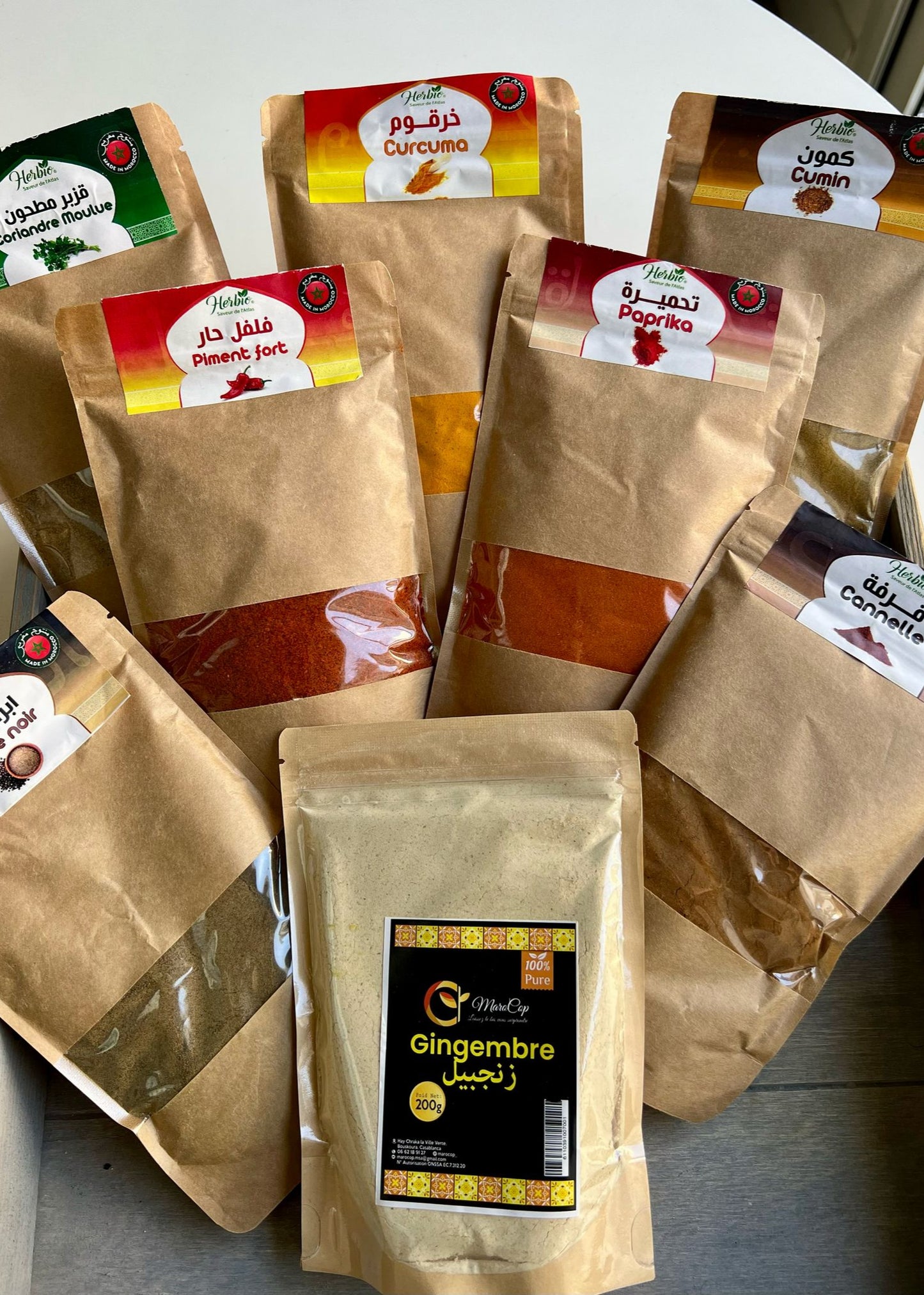 Mon kit d'épices fraichement moulues